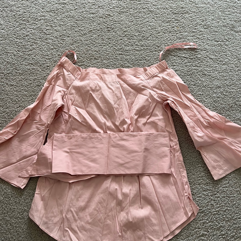 Pink Off-Shoulder Women's Top